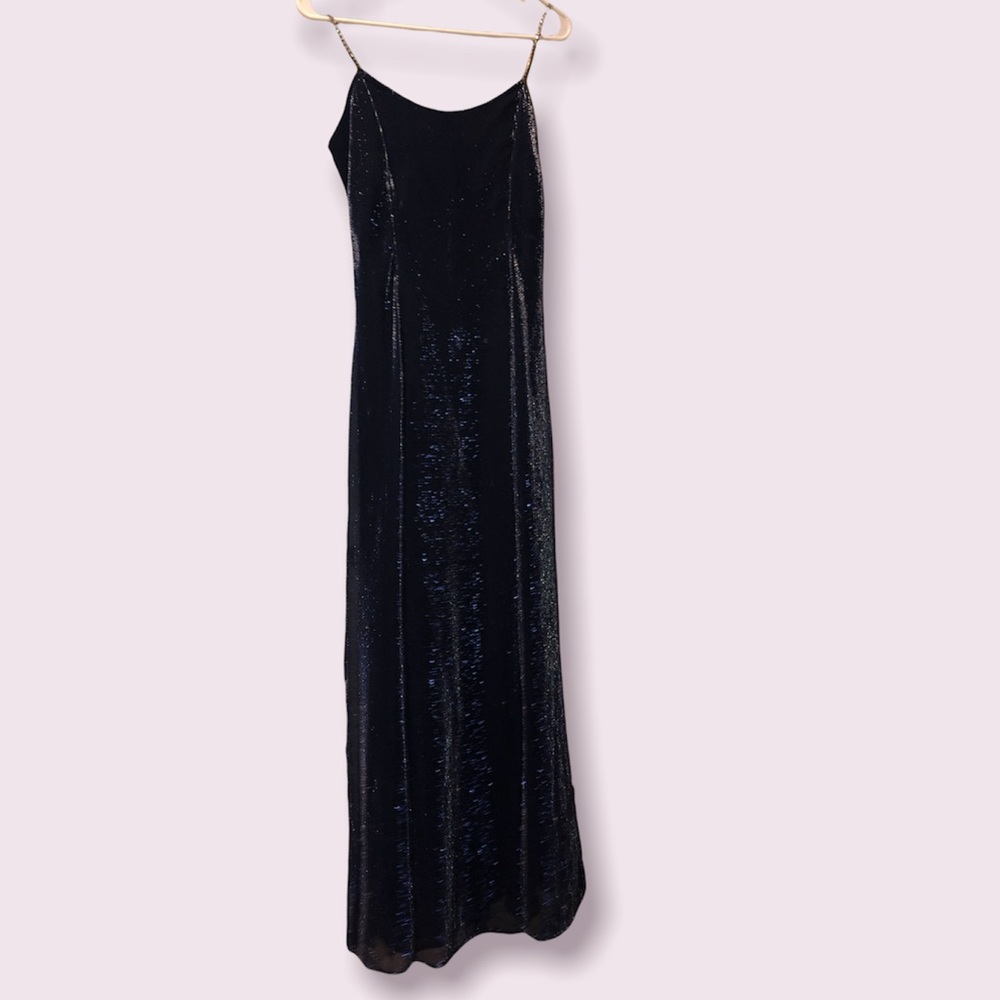 Scott McClintock blue sparkles dress